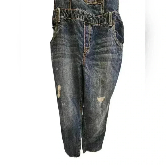 Y2k Joe Boxer Womens Denim Overalls Size 17 Blue - Picture 3 of 9
